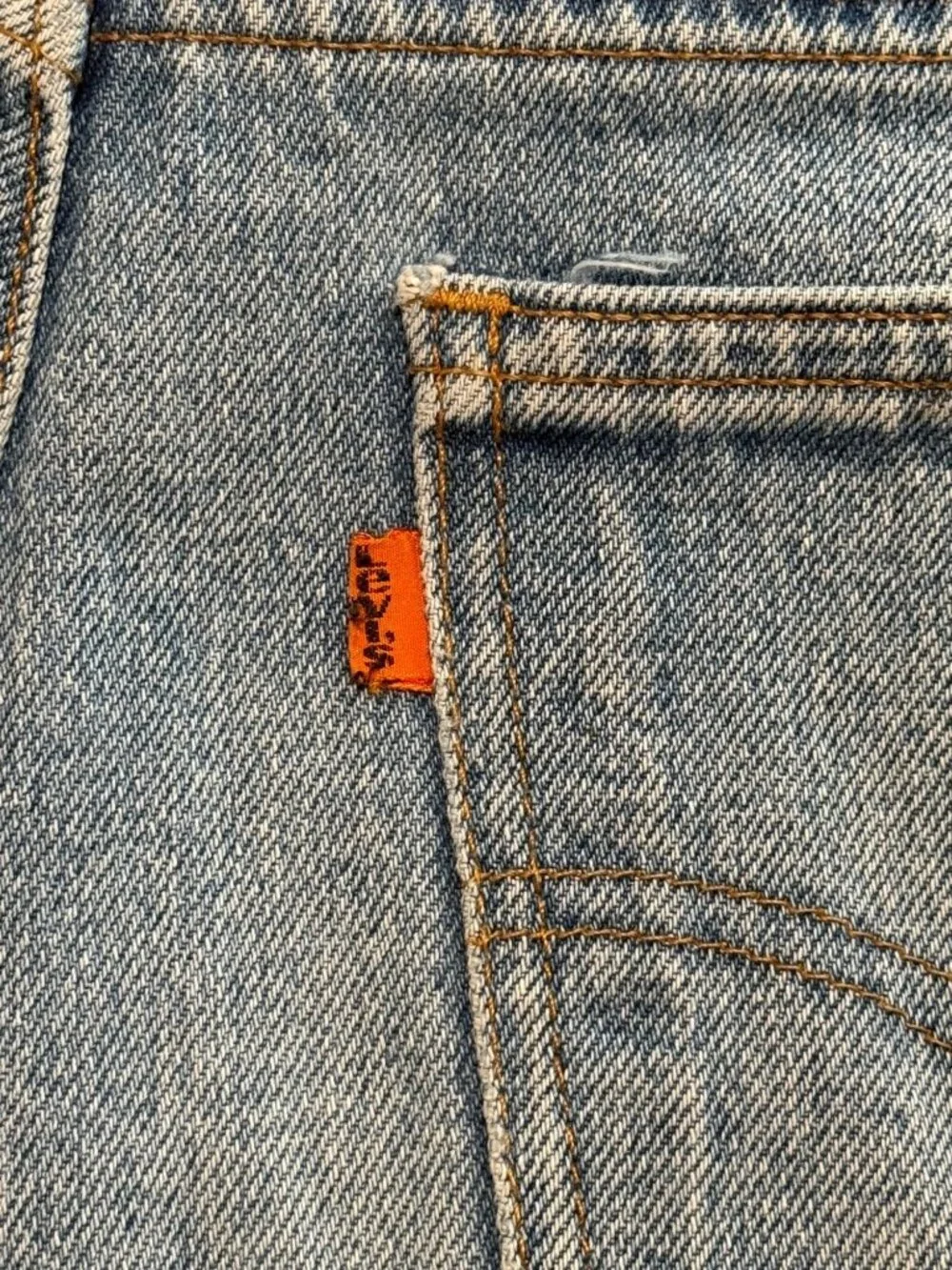 Vintage Levi's 517 Orange Tab Denim Jeans Men 36x29 Made in USA